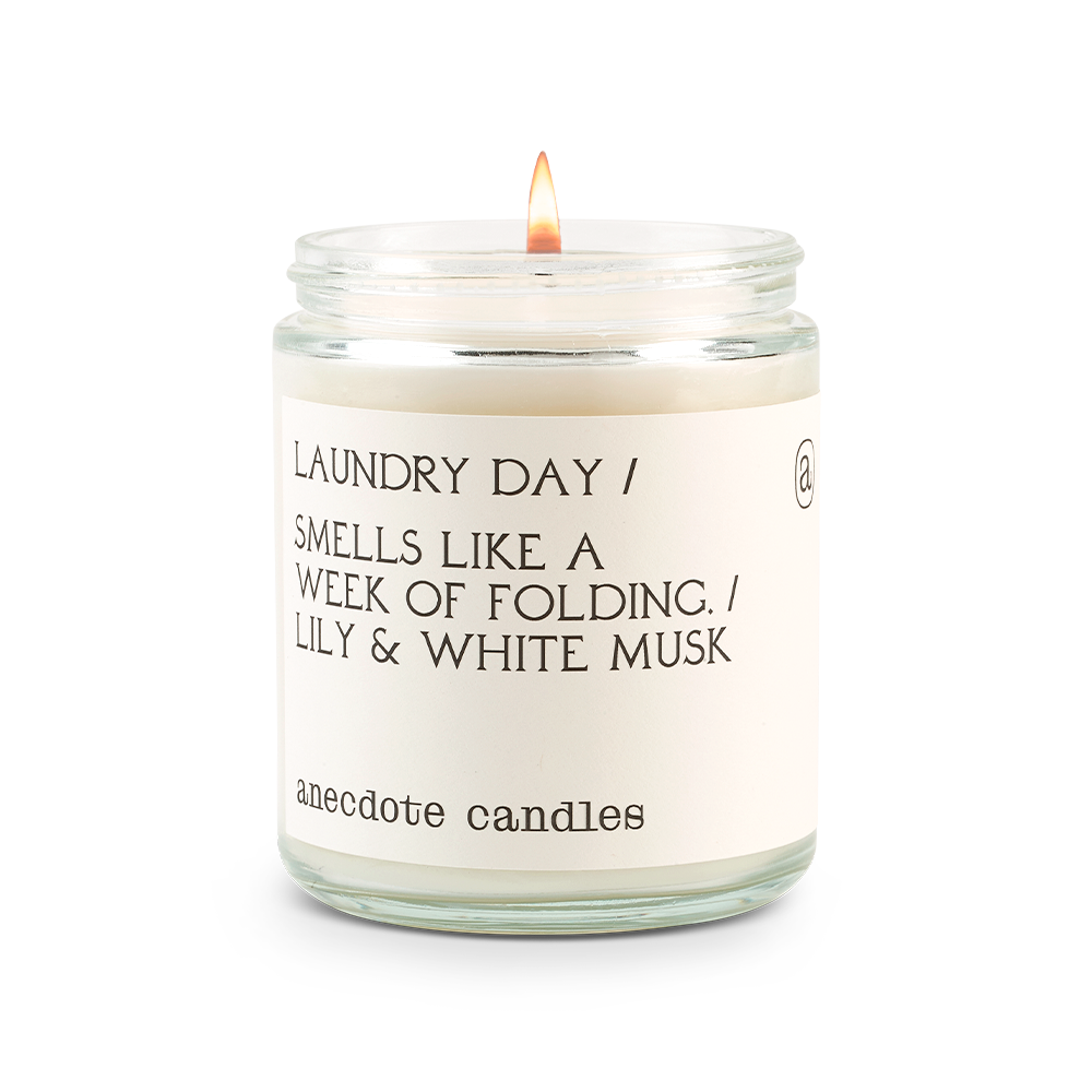 LAUNDRY DAY Scented Candle handmade Soy Wax Candles Hand Poured Wick  Candles Vegan Cruelty Free 