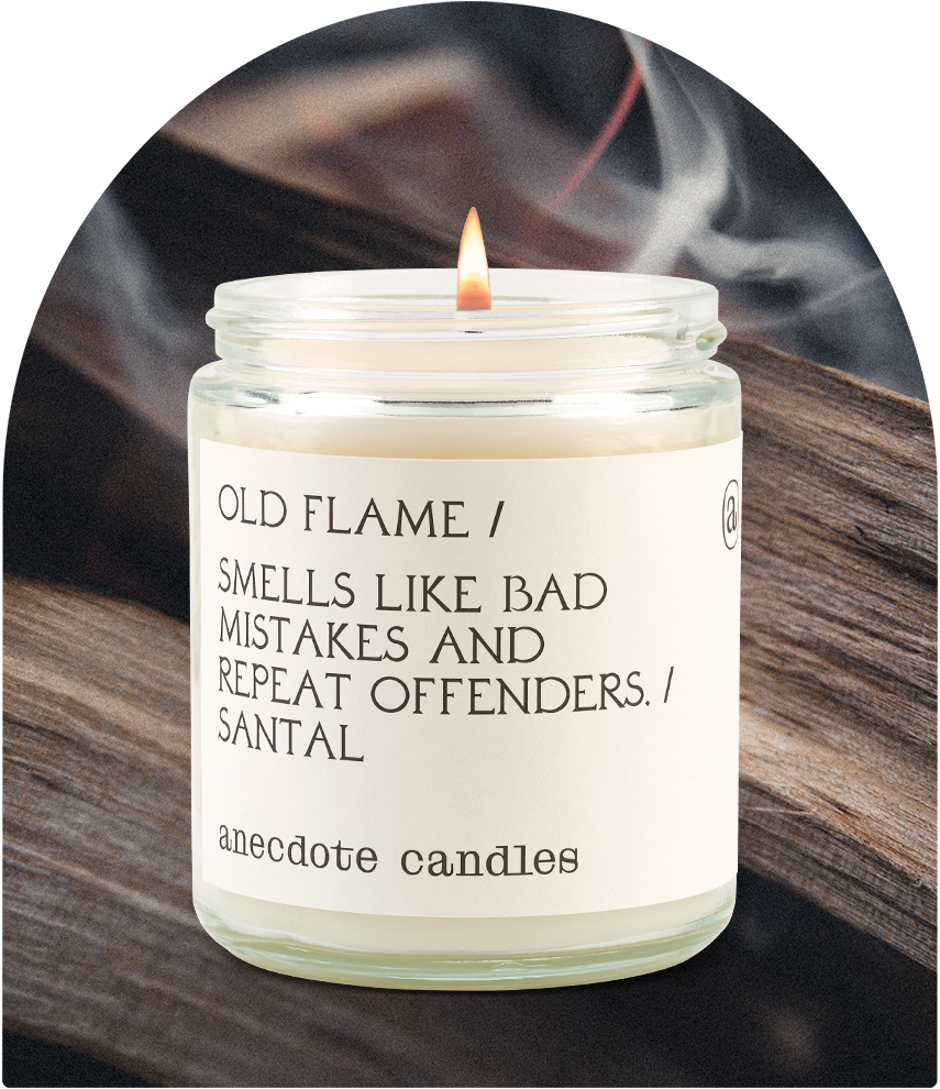 Old Flame Anecdote Candles