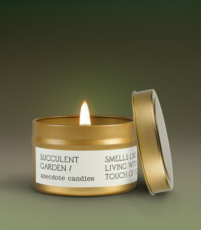 succulent jade candle Succulent Garden – Anecdote Candles