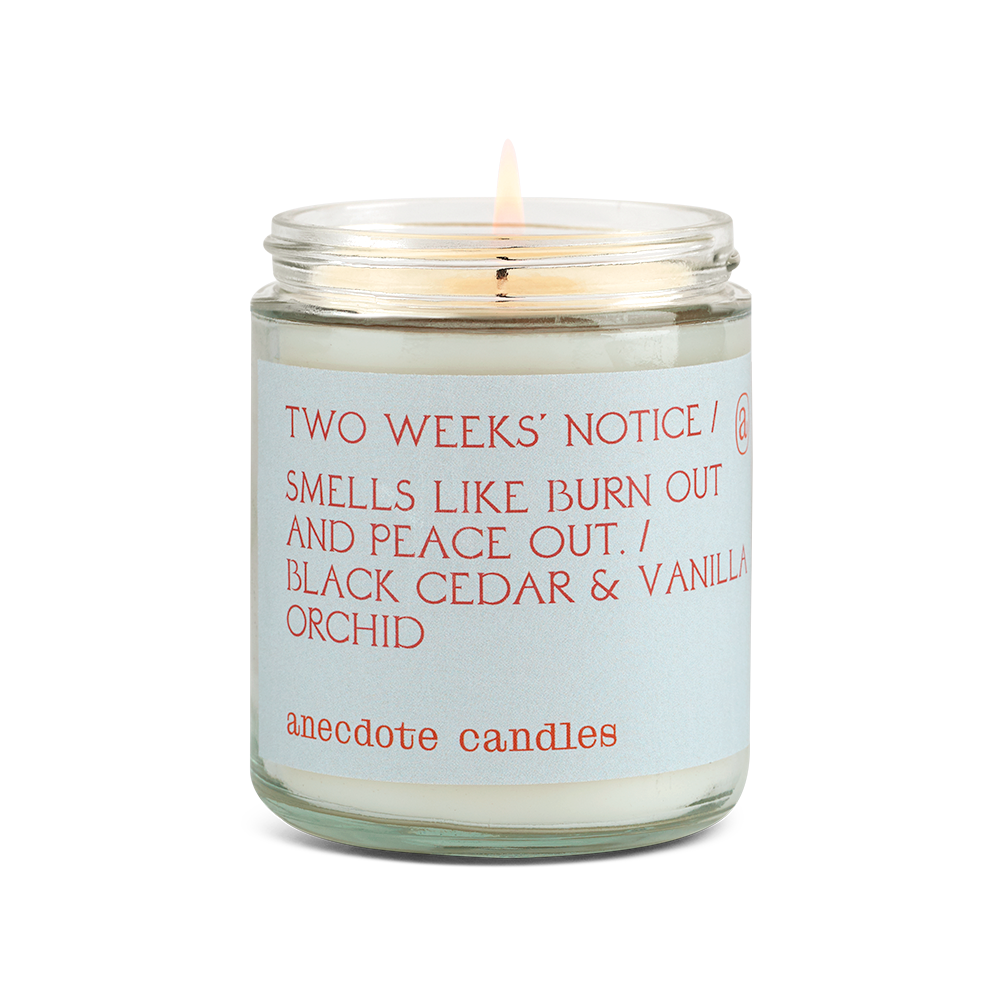 Two Weeks Notice - Anecdote Candles